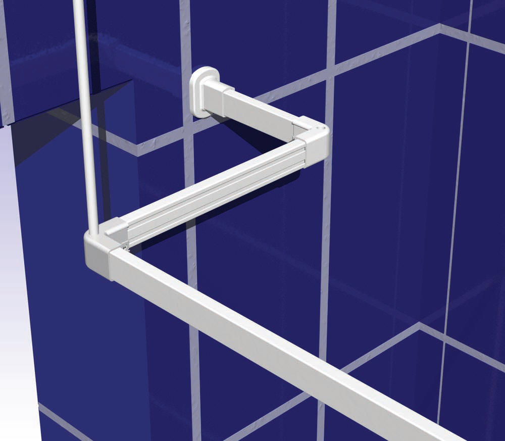 Shower Curtains and Rails Premium quality heavy duty weighted shower curtains and rails